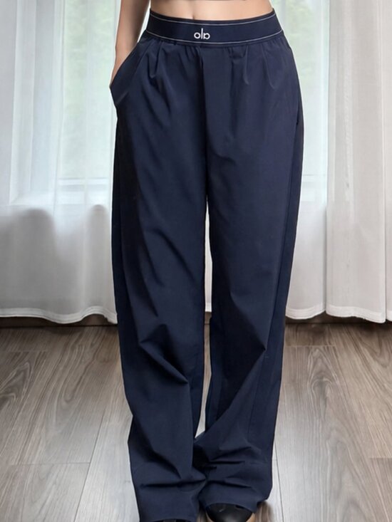 ALO Yoga Pants - 💙 Navy Blue Alo Yoga Suit Up Pants (Regular Length) - Casual Chic 🙆‍♀️ NWT